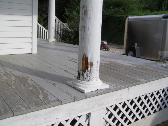 Before deck restoration.
