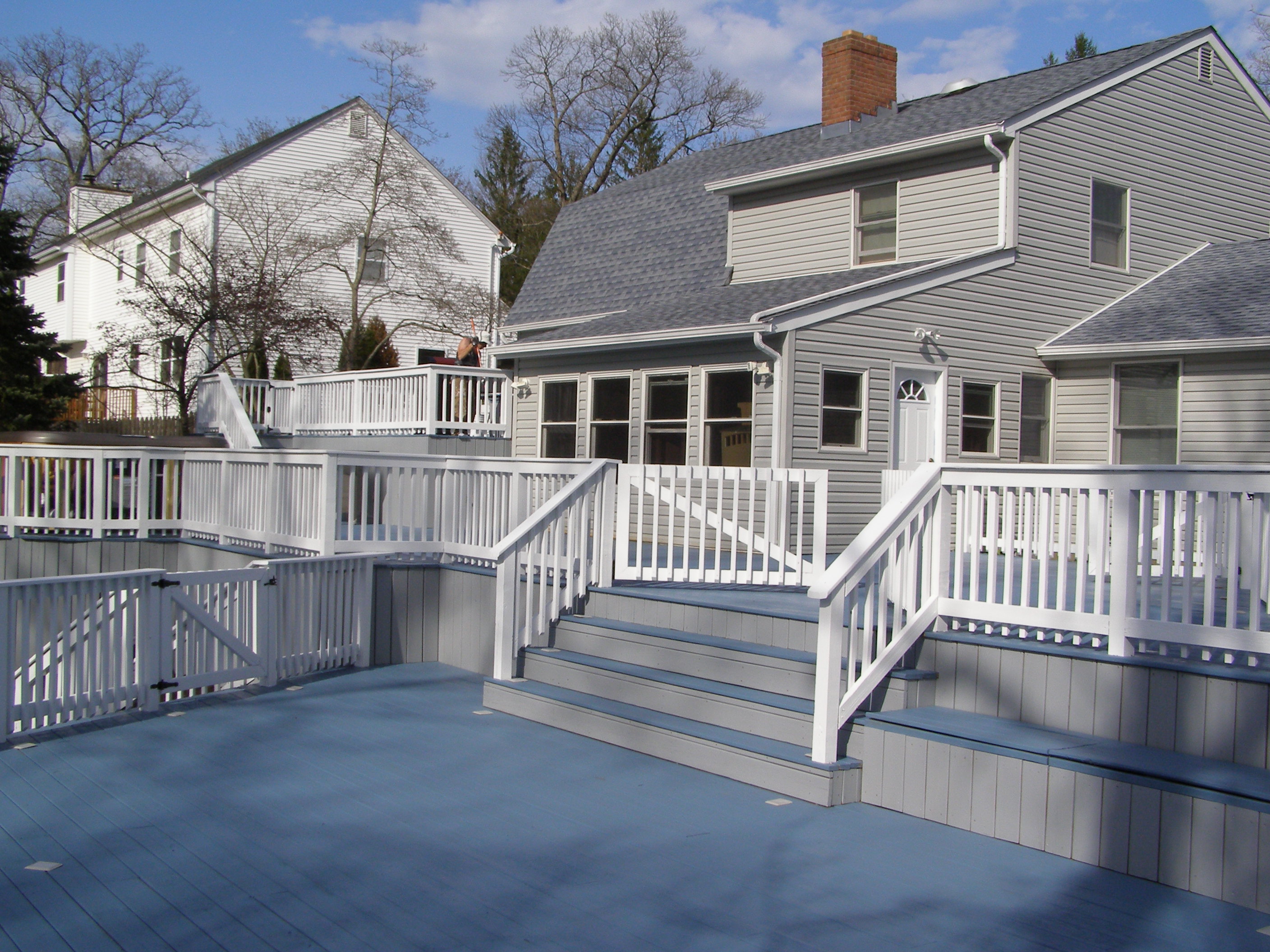 Deck after deck restoration.