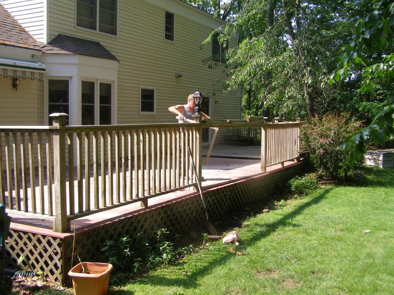 Deck restoration and repair.